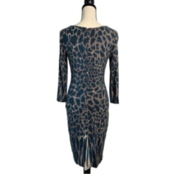 Cache Cheetah Print Fitted Midi Dress - Picture 6 of 15